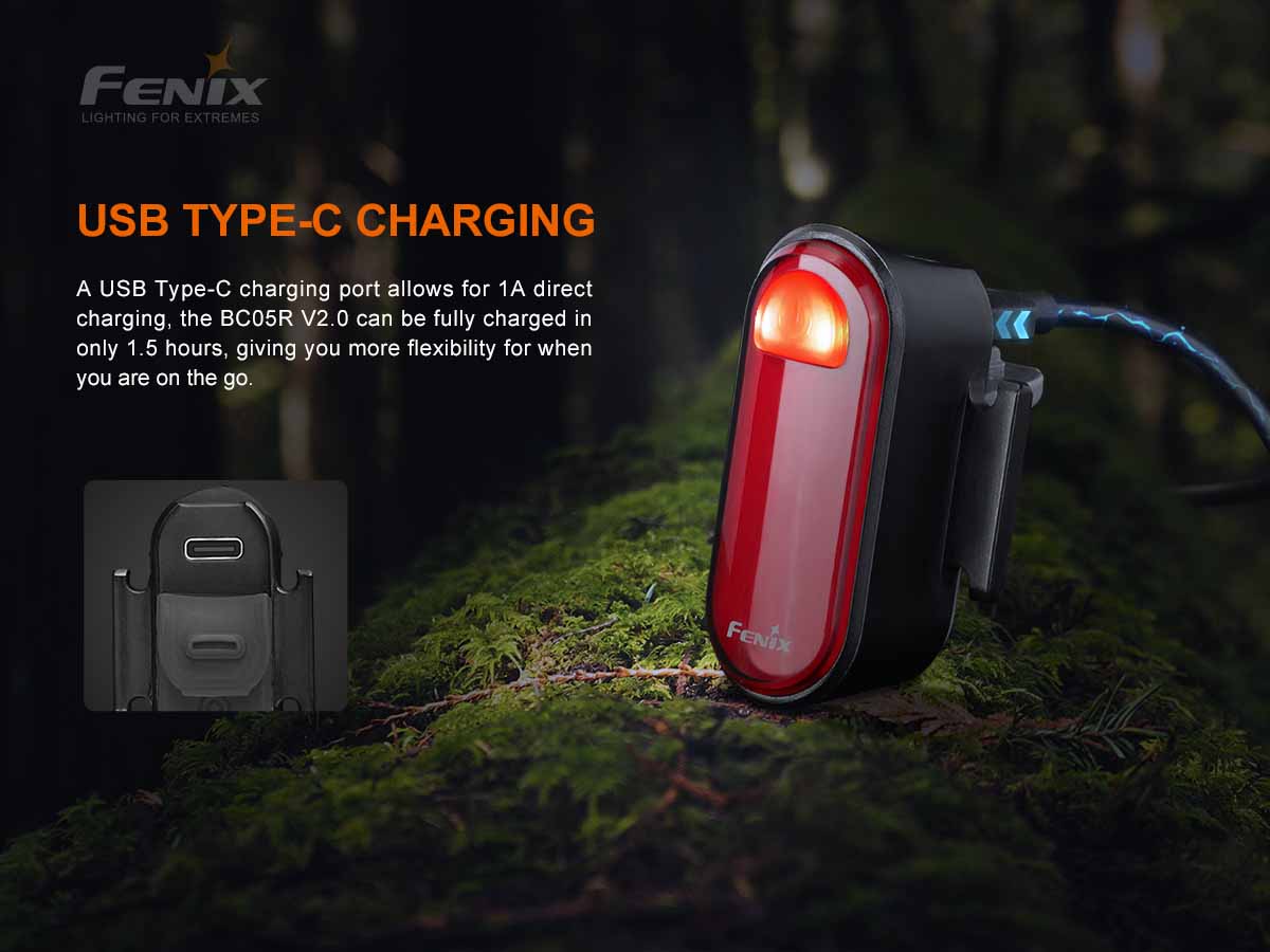 Fenix BC05R V2.0 Rechargeable Bike Tail Light