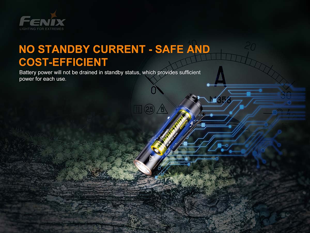 Fenix E12 V2.0 160 Lumen Ultra Compact 1AA Flashlight