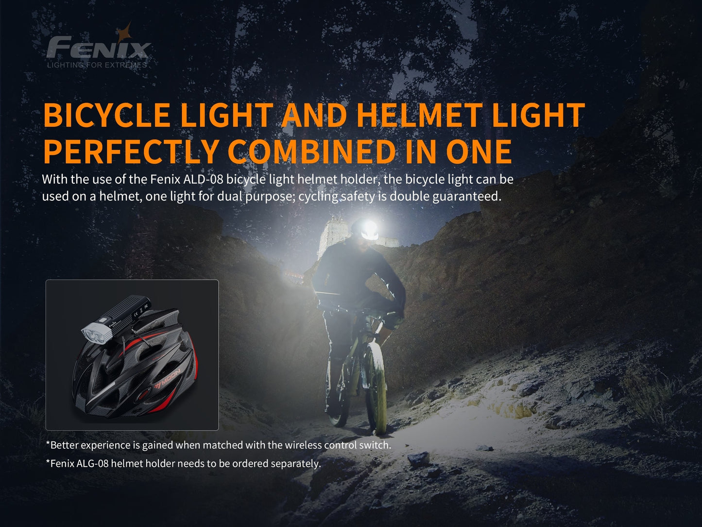 Fenix BC30 V2.0 2200 Lumen Bicycle Light with Wireless Control