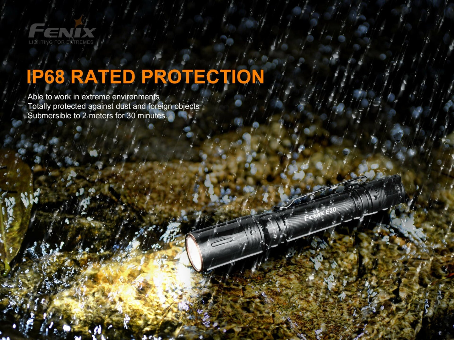 Fenix E20 V2.0 350 Lumen Compact 2AA Flashlight