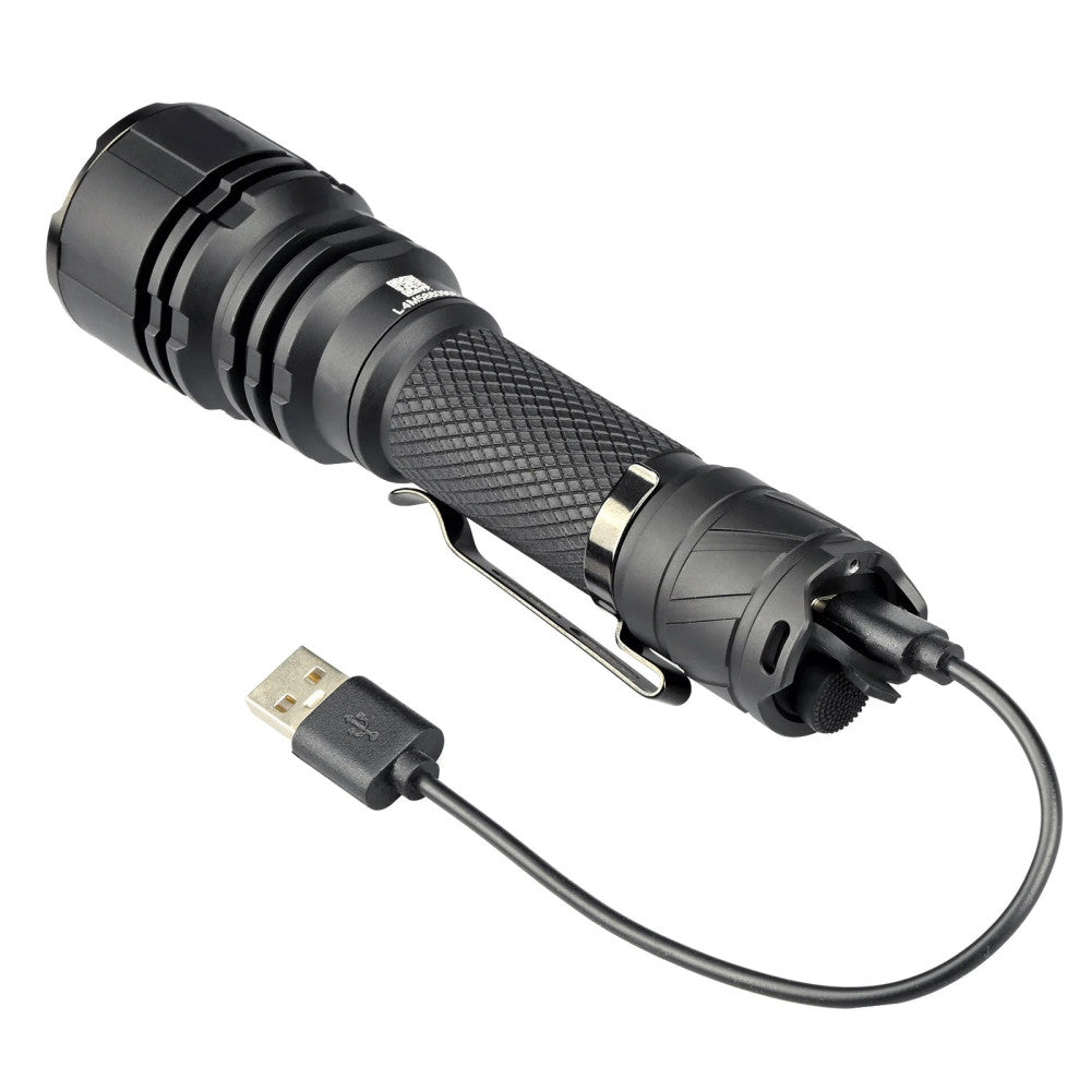 AceBeam L16 2.0 2100 Lumen Rechargeable Compact Tactical Flashlight - 670 Metres