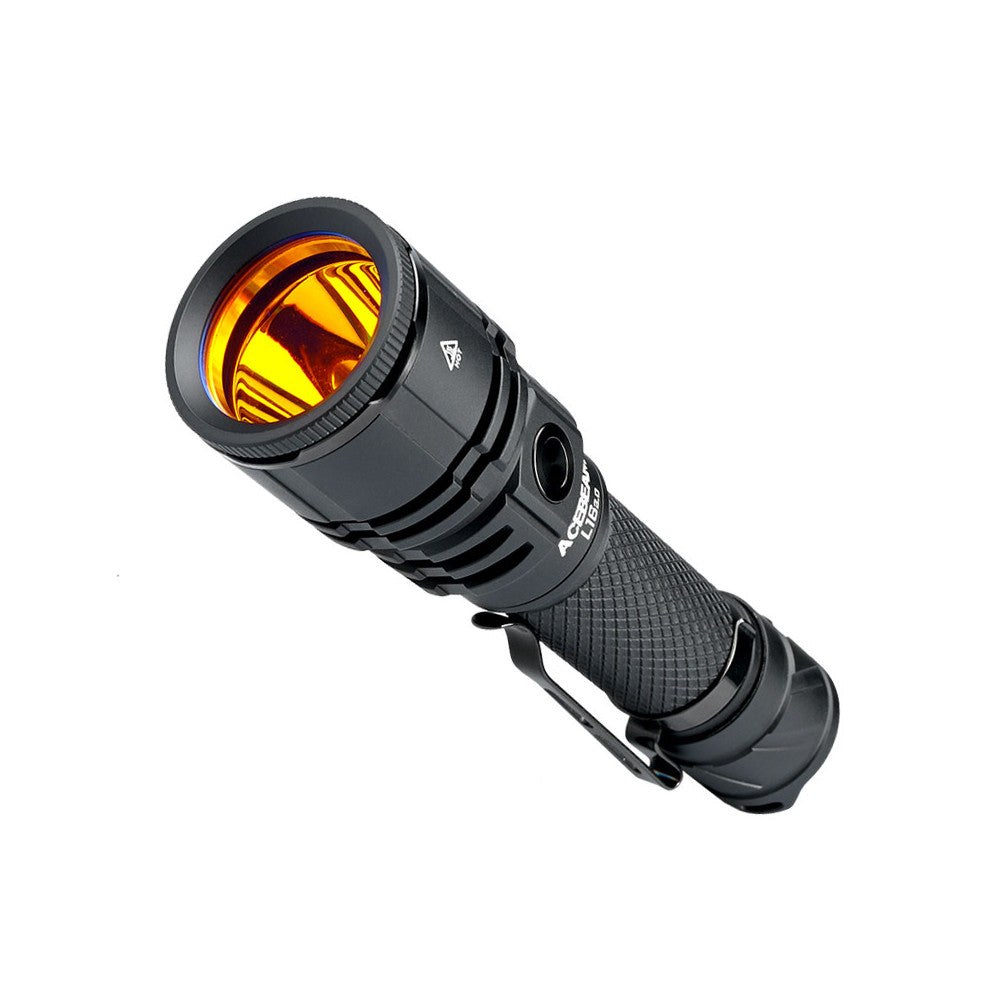 AceBeam L16 2.0 2100 Lumen Rechargeable Compact Tactical Flashlight - 670 Metres