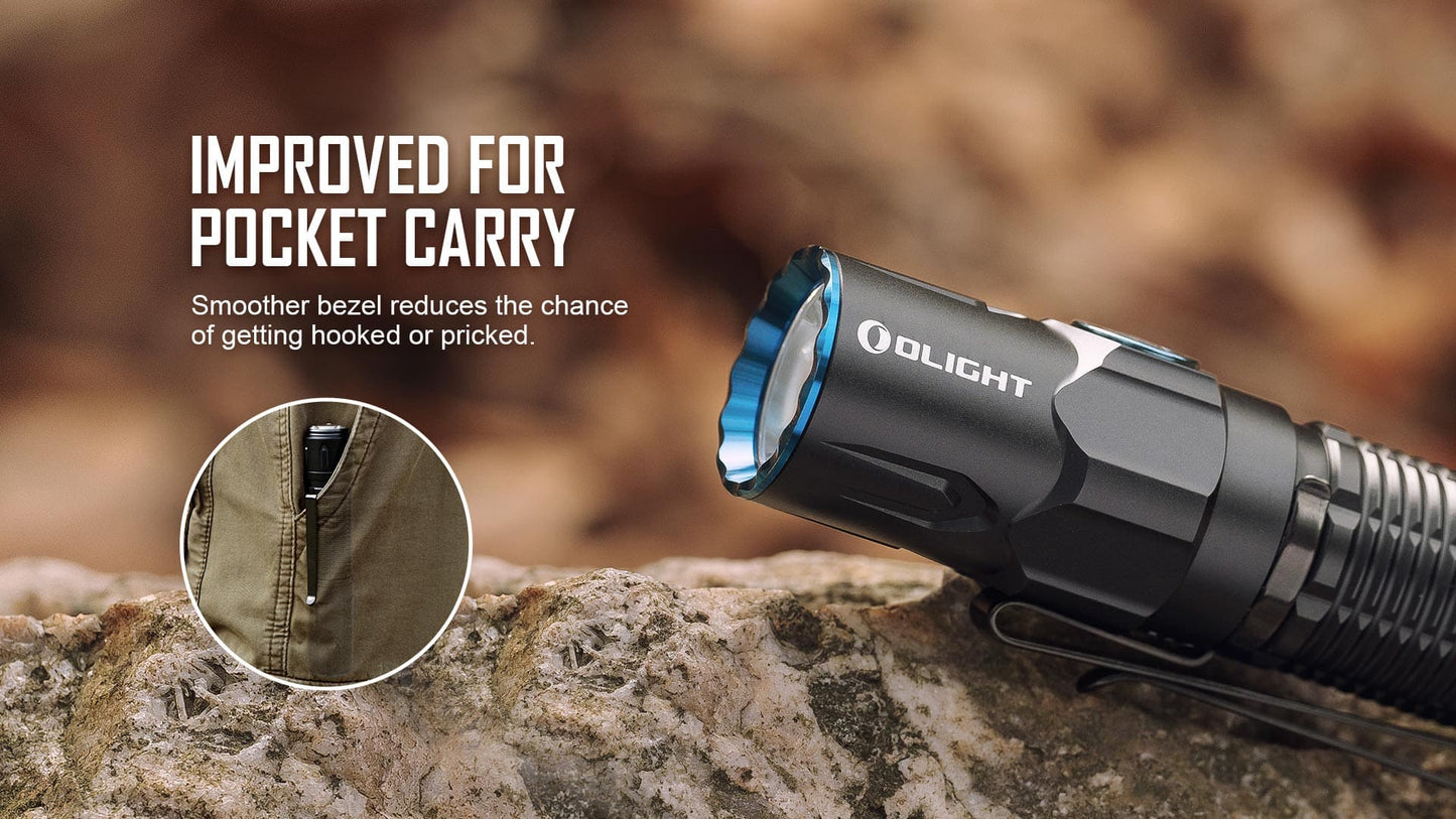 Olight Warrior 3S 2300 Lumen Rechargeable Tactical Flashlight with Proximity Sensor - 300 Metres