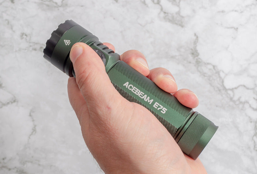 AceBeam E75 4500 Lumen Rechargeable High Performance Flashlight - 260 Metres