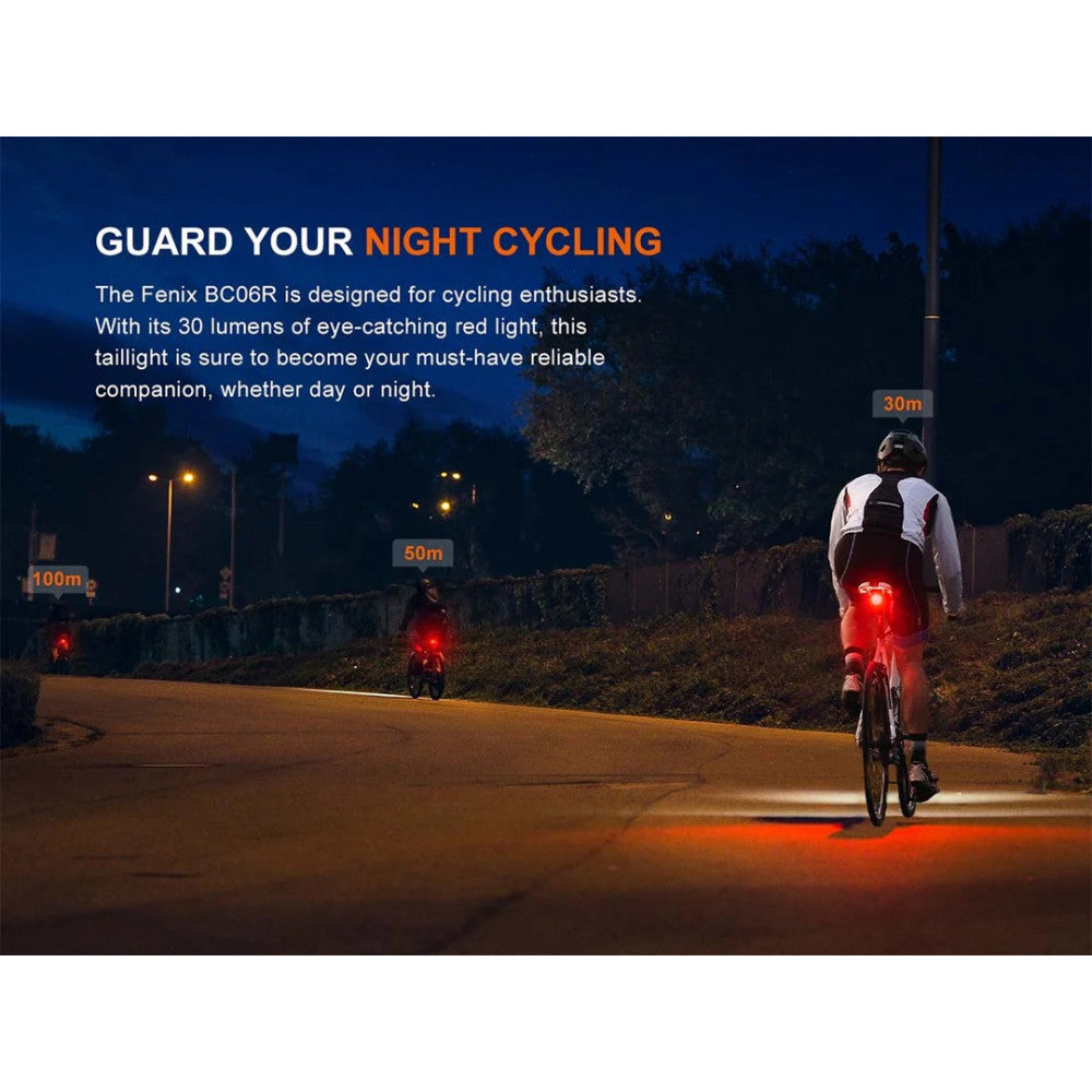 Fenix BC06R Rechargeable Smart Brake-Sensing Bike Tail Light