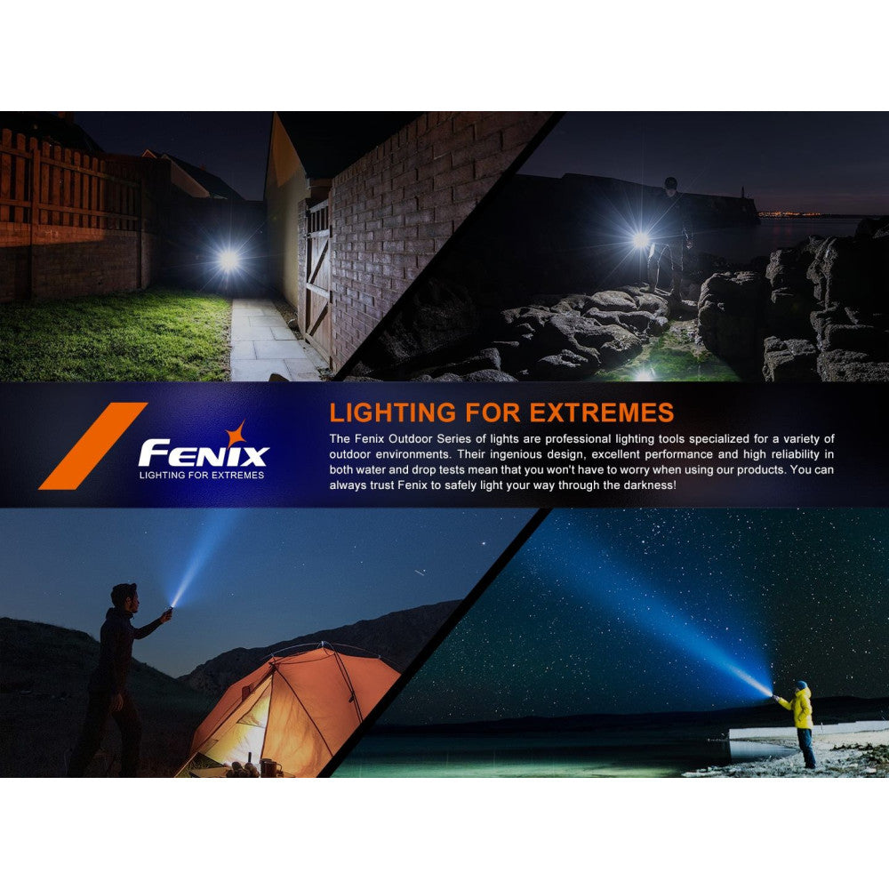 Fenix HT30R 500 Lumen White Laser LEP Rechargeable Torch - 1.5km Throw