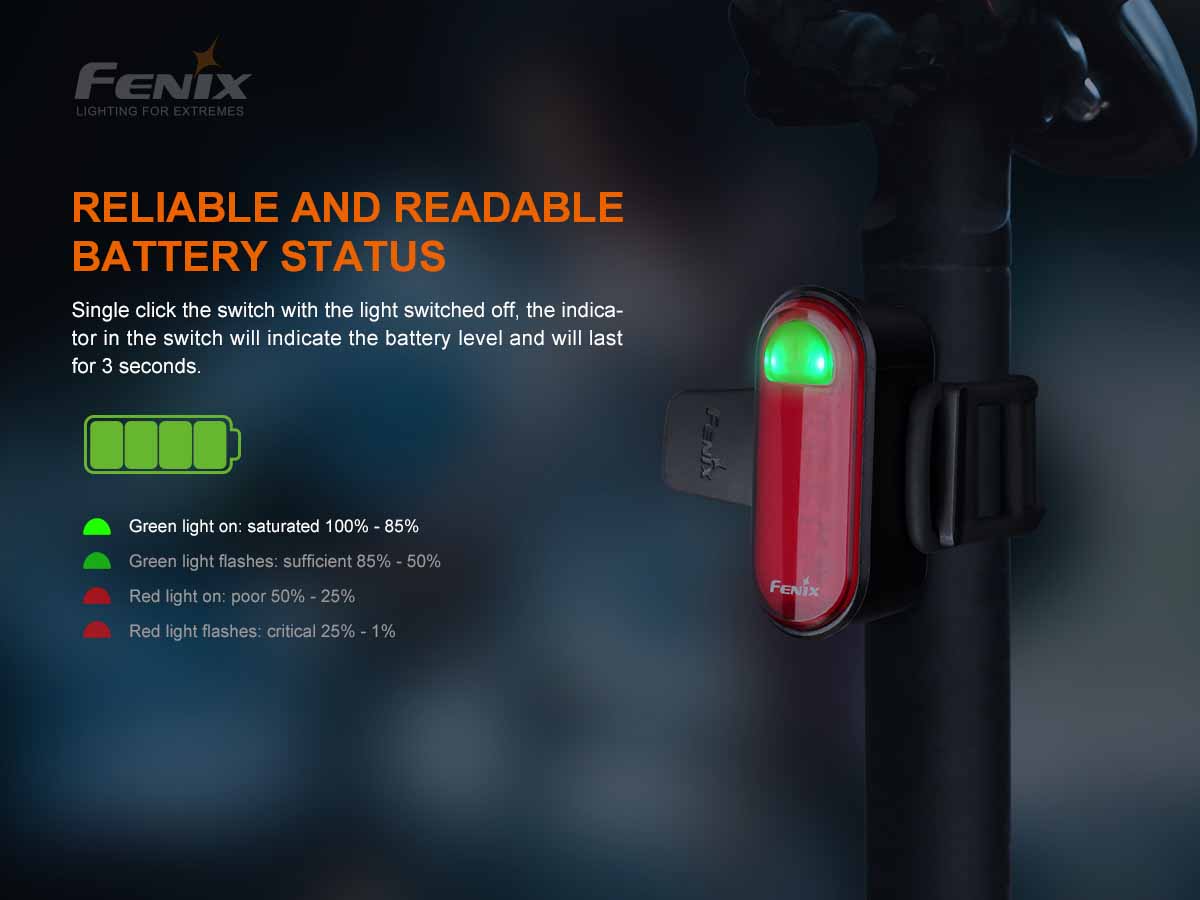 Fenix BC05R V2.0 Rechargeable Bike Tail Light