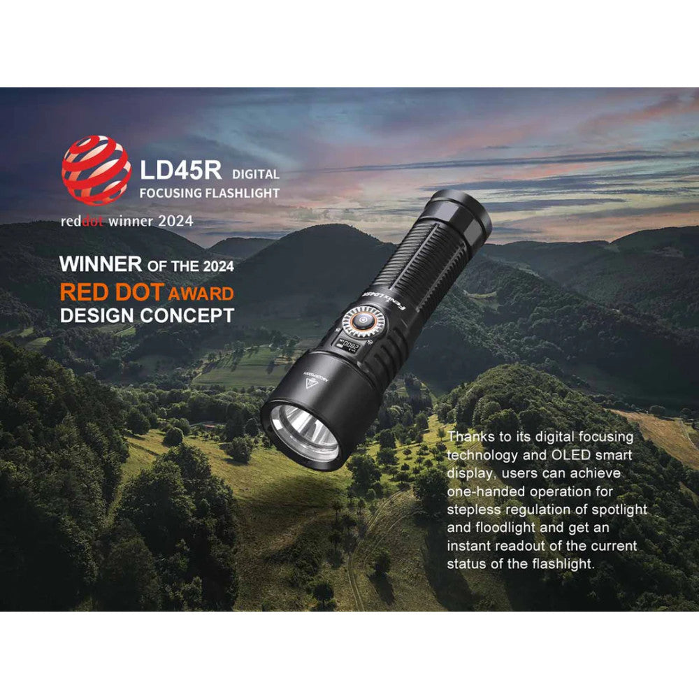 Fenix LD45R 2800 Lumen Rechargeable Focusable Searchlight - 480 Metres