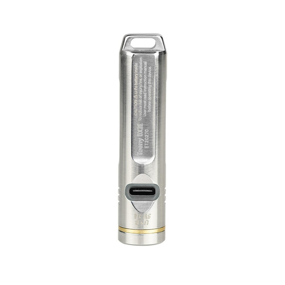 EagleTac Teeny DX3E SS 1000 Lumen Rechargeable Keyring Flashlight - 105 Metres