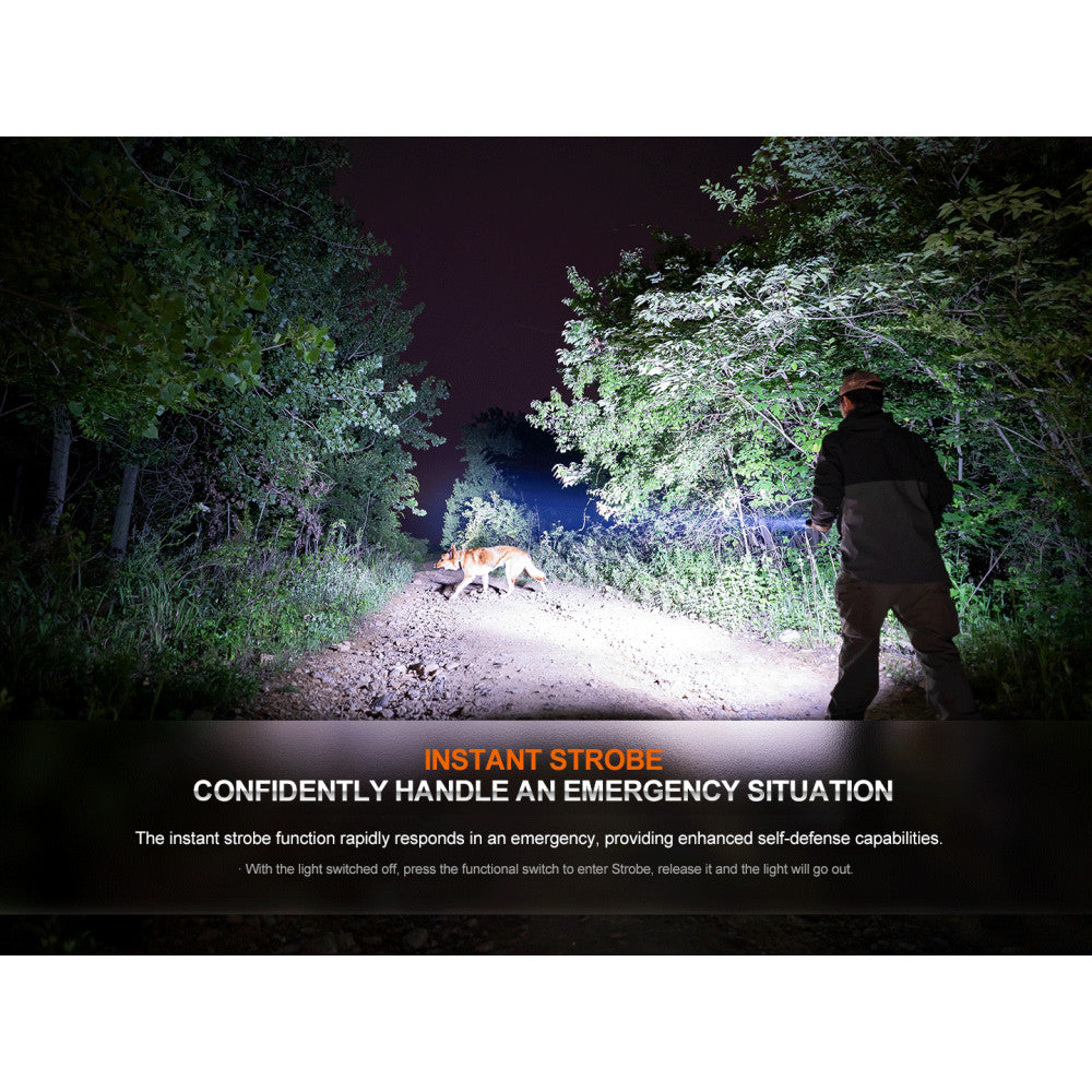 Fenix HT32 2500 Lumen Flashlight with White, Green and Red LEDs - 640 Metres